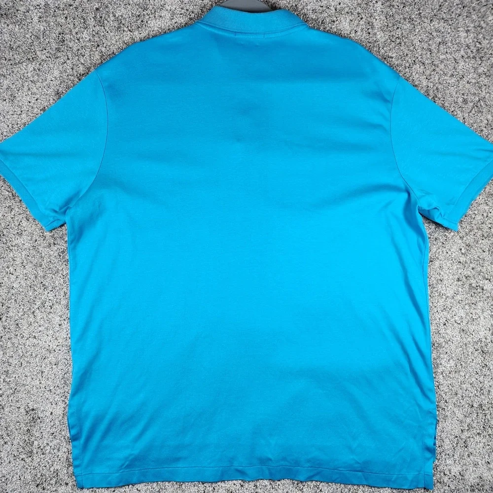 Polo Ralph Lauren Polo Shirt Mens XXL Blue Pima Soft Touch Flesh Pony Excellent